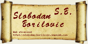 Slobodan Borilović vizit kartica